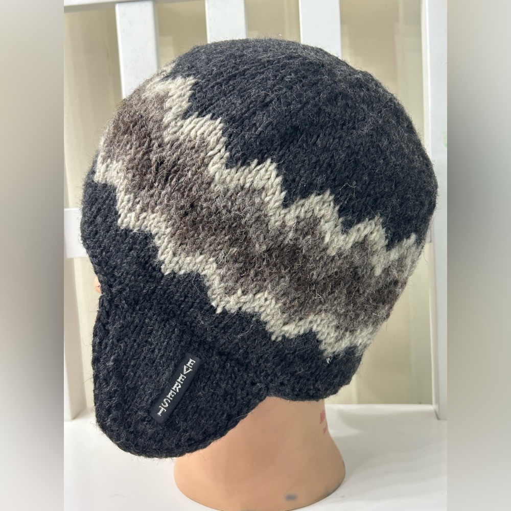 Everest Designs Fleece Lined Wool Hat Ear Flaps Women’s One Size